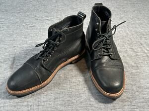 Rancourt Byron Boots Mens 11.5 Black Leather Handmade USA Classic Minimalist
